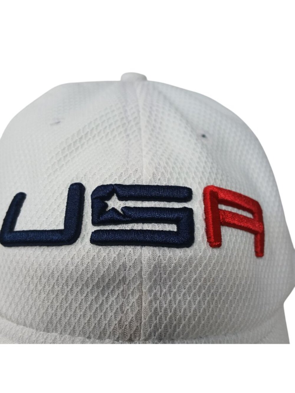 New Era Golf USA 2016 Ryder Cup Adjustable White Hat Embroidered Patches #D5 - Picture 9 of 13